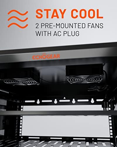 ECHOGEAR 6U Network Rack w/Enclosed Design, Easy Install, 600mm Depth - Image 4