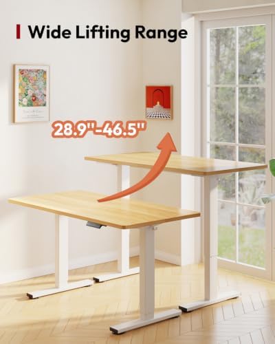 SANODESK 48''x24'' One-Piece Height Adjustable Electric Standing Desk - Image 5