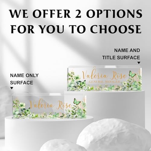 Custom Name Plate for Desk, Acrylic Desk Name Plate Personalized, Employee Appreciation Gifts, Office Desk Accessories for Woman Teacher Nurse, Coworker Gifts for Manager Assistant - Image 5