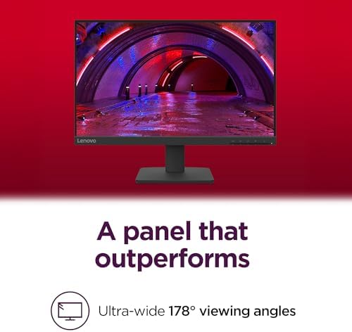 Lenovo L22-4e - Office Monitor - 21.5" FHD IPS Display - 100Hz Refresh Rate - 4 ms MPRT - 99% sRGB - Raven Black - Tilt Stand - Image 3