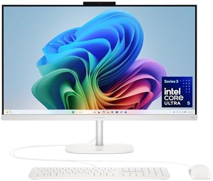 HP OmniStudio 27 inch All-in-One Desktop Next Gen AI PC, FHD Display, Intel Core Ultra 5 325, 16 GB RAM, 512 GB SSD, Intel Graphics, Windows 11 Home, Jet Black, 27-cy0002 (2026) by Unknown