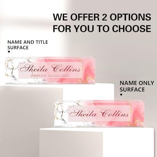 Custom Name Plate for Desk, Employee Appreciation Gifts, Office Decor - Image 2