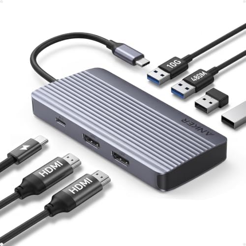 Anker 7-in-1 USB-C Hub, Dual Monitor USB C Docking Station by Anker