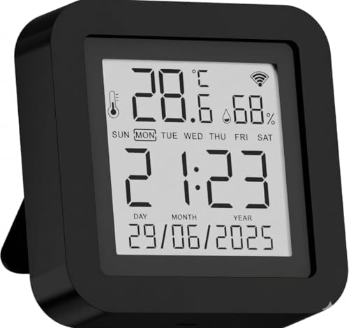 Universal WiFi IR Blaster Hub with Temp & Humidity Monitor (IR Only - No RF Blinds/Garages) - Smart Home Automation for AC, TV & Audio - Compatible with Smart Life Tuya Alexa Google by Toyanc