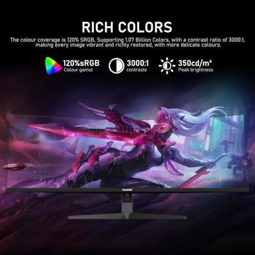 Gawfolk 49 inch Ultra-Wide Curved Gaming 240Hz Monitor, DQHD PC Screen - Image 4