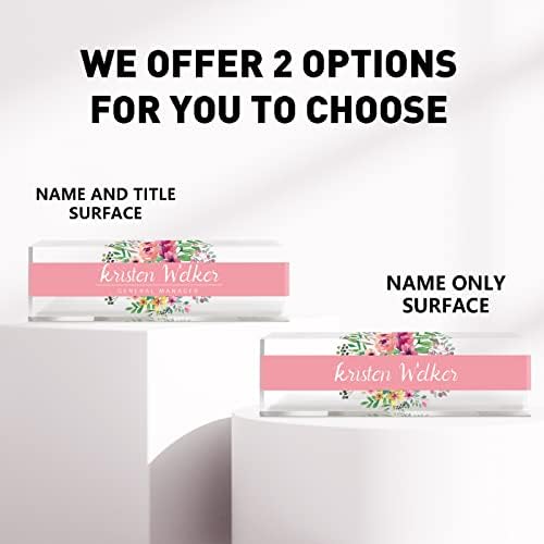 Desk Name Plate Personalized, Custom Name Plates for Desks, Personalized Acrylic Name Plate for Desk, Teacher, Employee Appreciation Gifts, Office Gifts for Coworkers, Boss Lady Gifts - Image 3