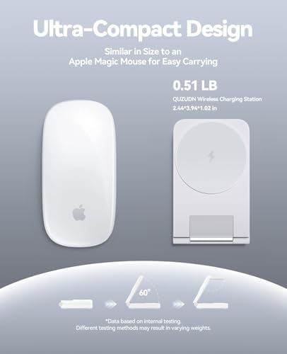 3 in 1 Charging Station, 25W Foldable Magnetic Fast Wireless Charger Stand - Image 3