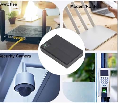 Uninterruptible Power Supply 10400mAh UPS Battery Backup, 5V 9V 12V 2A POE 15V 24V 1A Output Power Supply for Router, Modem, Security Camera (US Plug) - Image 2