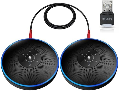 EMEET M220 Bluetooth Speaker, Daisy Chain/Use Alone up to 16 attendees by EMEET