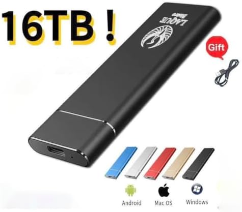 Mini M.2 SSD - Portable External Drive with USB Connectivity 1TB 2TB, Compatible with Android, Mac OS, and Windows Systems (red,32tb) - Image 5