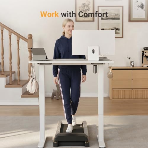 YDN 40 x 24 Inch White Electric Standing Desk - Image 6