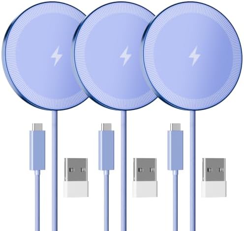 15W Wireless Charger for Apple MagSafe Charger, Magnetic Fast Charging Pad by SMILESTATION