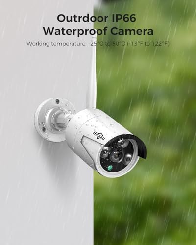 Hiseeu Home Security Camera System, 4K NVR Kit, Wired Plug-in Powered 12Pcs 5MP CCTV Security Camera System for Outdoor, Night Vision, IP66, Motion Detection, 3TB HDD, 2.4G/5G Wireless Pro WiFi - Image 6