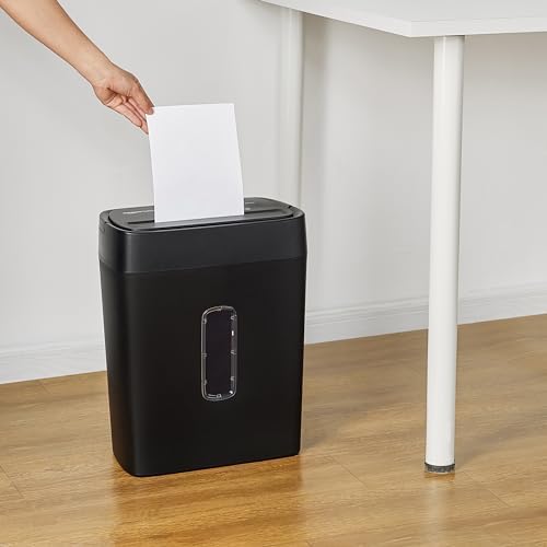 Amazon Basics 12-Sheet Cross-Cut Paper and Credit Card Shredder with Overheat Protection, Black (New Model) - Image 6