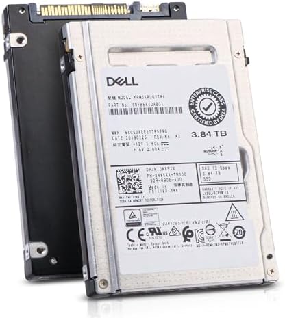 Dell/Kioxia PM5-V KPM5XRUG3T84 3.84TB SAS 12Gb/s TLC 2.5in Read Intensive Solid State Drive (Renewed) by Amazon+Renewed