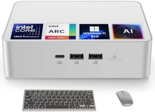 ASUS NUC 15 Pro+ Mini Desktop PC, Intel Core Ultra 9 285H, 64GB DDR5 RAM, 1TB PCIe SSD, Win 11 Pro, Intel Arc 140T GPU, 8K/Quad 4K HDR, Thunderbolt 4, WiFi 7, BT 5.4, VESA Mount (Renewed) by Amazon+Renewed
