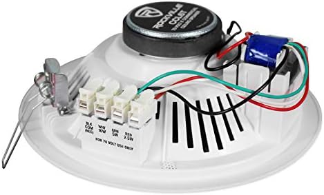 Rockville RCS80-1 70V Amplifier with 8 CCL6T White Ceiling Speakers - Image 6