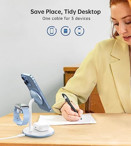 3 in 1 Magnetic Wireless Charging Station for Apple Devices,15W for Magsafe - Image 3