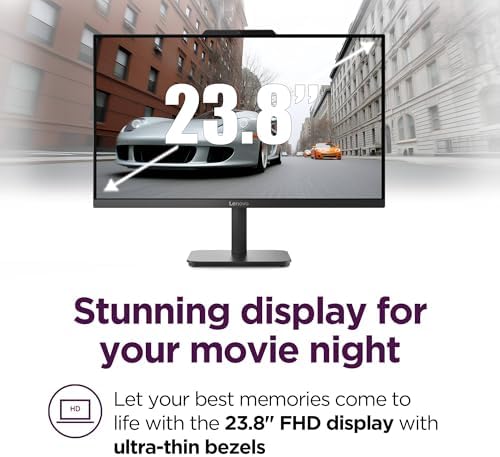 Lenovo IdeaCentre 24" FHD All-in-One Desktop Computer, Intel N100 Processor - Image 3
