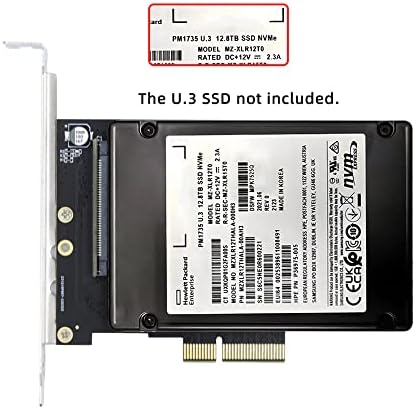 Cablecc Nvme PCI-E 4.0 X4 Lane to SFF-8639 U.3 U3 Kit Host Adapter for Motherboard PM1735 NVMe PCIe SSD… - Image 5