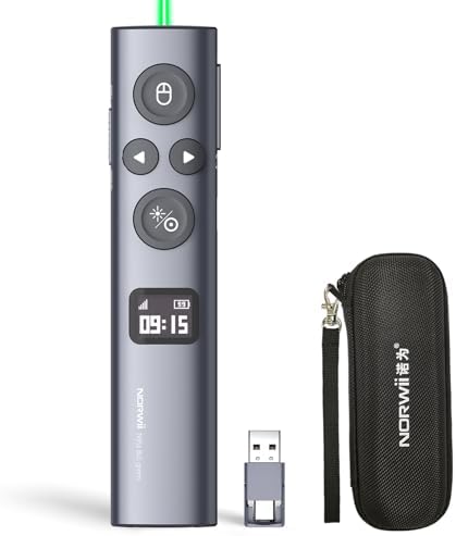 Norwii N95s Presentation Remote, Slide Clicker for PowerPoint Presentations by Norwii