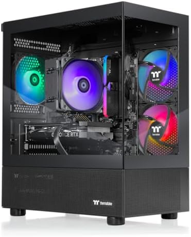 Thermaltake LCGS View 9660T-170 Gaming Desktop (AMD Ryzen™ 5 9600X, ToughRam 16GB DDR5 6000MT/s RGB Memory, NVIDIA® GeForce RTX™ 5060 Ti 8G, 1TB NVMe M.2, WiFi, Windows 11) V17B-B850-56T-LCS by Unknown