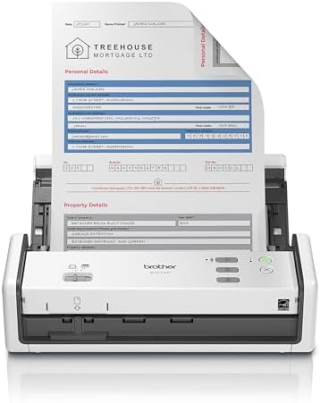 Brother ADS-1300 Compact Desktop Scanner | Scan Speeds of Up to 30ppm | Single Pass Double-Sided Scanning (Renewed Premium) by Unknown