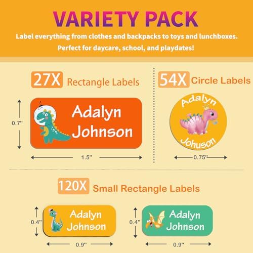 Custom Personalized Name Labels for Kid Waterproof Name Stickers Tags - Image 2