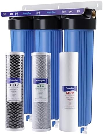 PFAS Chlorine Reduction 3-Stage Whole House Water Filter System by Purcooflow