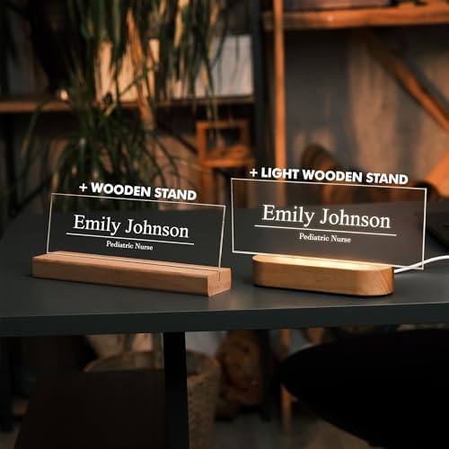 Personalized LED Desk Name Plate – Custom Office Name Sign - Image 3
