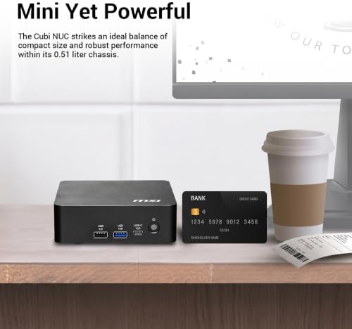 msi Cubi NUC AI+ Intel Core Ultra 7 355 Business Mini Desktop, 64GB + 2TB - Image 5