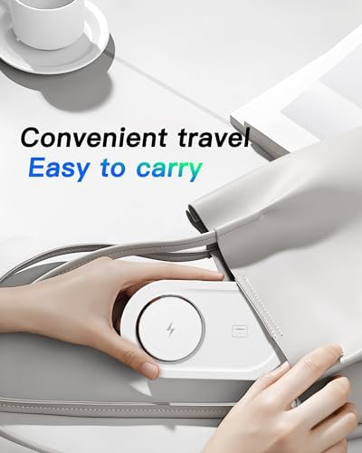 Foldable 3 in 1 Wireless Charging Station for Apple Mag-Safe Charger Stand - Image 6