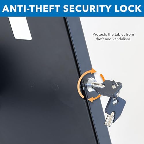 Mount-It! Anti-Theft iPad Floor Kiosk, Height Adjustable, VESA 75x75 Mount - Image 3