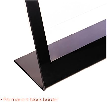 Deflecto 69775 Superior Image Black Border Sign Holder, Plastic, 8-1/2 x 11, Black/Clear - Image 6