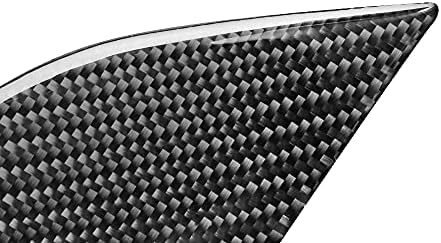 Real Black Carbon Fiber Car Door Panel Storage Slot Panel Anti-Scratch Cover Buffer Mat Trim Sticker Compatible with Benz Smart Fortwo 2011 2012 2013 2014 2015 Auto Interior Accessories 4pcs - Image 6