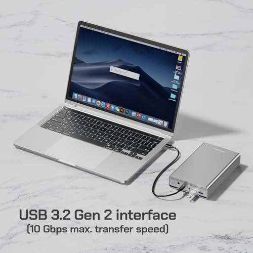 Avolusion PRO-G1 12TB USB 3.2 Gen 2 (10Gbps) USB-C External Hard Drive with USB 3.0 HUB for Windows or MacOS Desktop PC/Laptop - Image 3