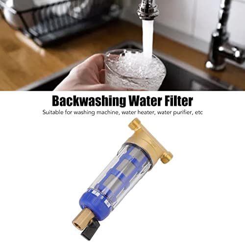 Cyclonic Sedimentation Water Filter G1/2in Backwashing Copper Whole House Water Filter for Washer - Image 4