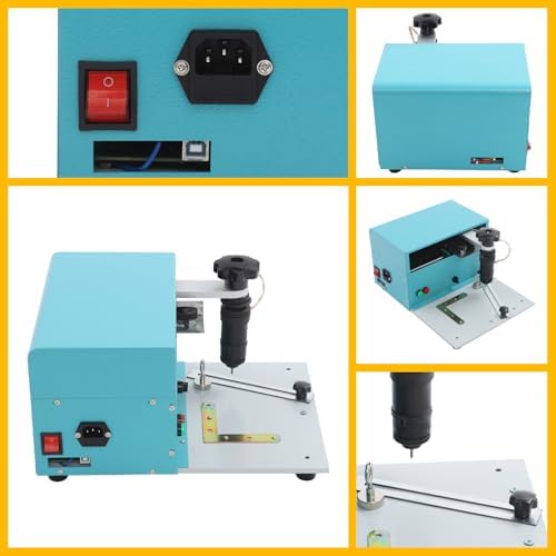 Electric Marking Machine, AC 110V Metal Engraving Machine, Desktop Computer-controlled Nameplates Signs Labeling Maker, 1.18-7.87in/s Speed Precision Driver USB Connection Marker, 10.63*14.17*7.87in - Image 4