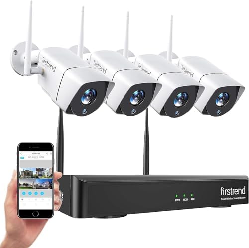 Wireless Security Camera System, Firstrend 8CH 1080P Wireless NVR System by firstrend