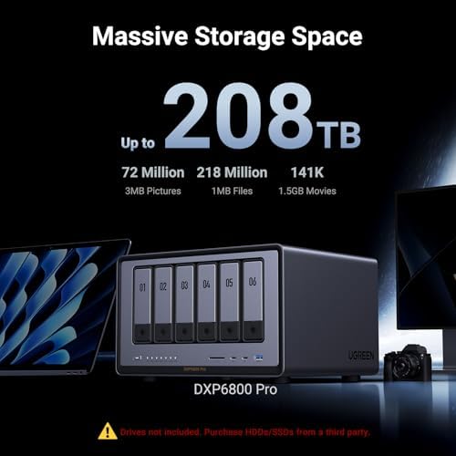UGREEN NAS DXP6800 Pro 6-Bay for Teams, Small Businesses File Server - Image 2
