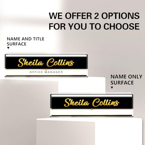 Custom Name Plate for Desk, Employee Appreciation Gifts, Office Decor - Image 2
