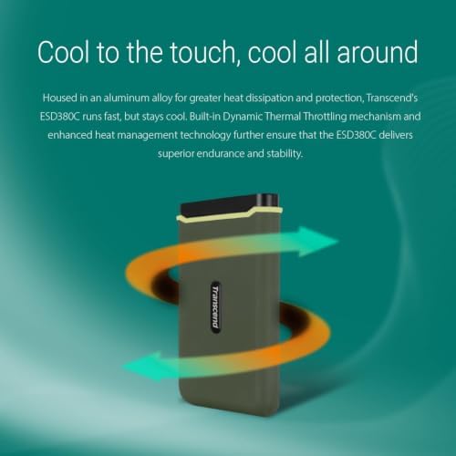 Transcend 1TB ESD380C Portable SSD Up to 2000MB/s Shock-Resistant, Type C - Image 3