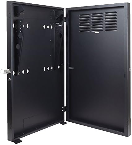 NavePoint 2U Vertical Server Rack Enclosure, Low Profile, 36" Deep, Max Weight Capacity 150 lbs - 2U Network Cabinet Vertical Wall Mount, Perforated, Black - Image 4