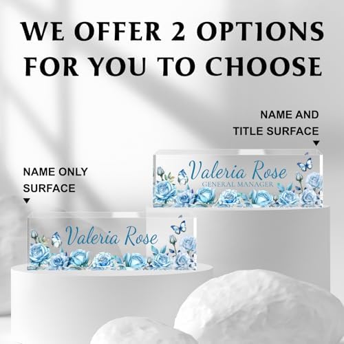 Custom Name Plate for Desk, Acrylic Desk Name Plate Personalized, Employee Appreciation Gifts, Office Desk Accessories for Woman Teacher Nurse, Coworker Gifts for Manager Assistant - Image 5