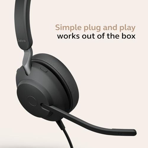 Jabra Evolve2 40 SE (2026 Version) Wired Mono Noise-Cancelling Headset - Features 3-Microphone Call Technology and USB-C/A Cable - MS Teams Certified, Works with All Platforms - Black - Image 7