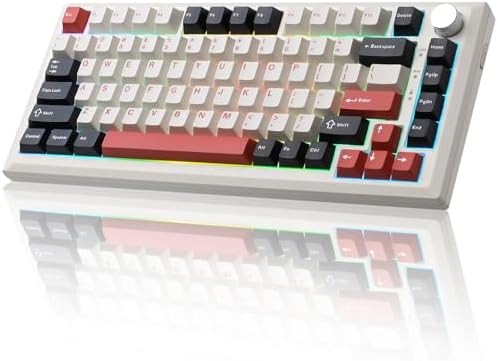 Y75 Wireless Mechanical Keyboard,2.4GHz/BT/Wired Gaming Keyboard by MIKIBY