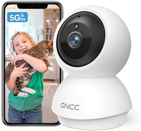 GNCC 2K Security Camera Indoor, 5G WiFi Cameras for Home Security,Phone App by GNCC