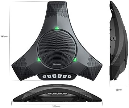 MVOICE8010EX-B Conference Speaker Microphone, 360° &16ft Voice Pickup Range/Noise Reduction/Echo Cancellation/USB Bluetooth Speakerphone w/2 Expandable Mic for 12 People Big Meeting Room - Image 5