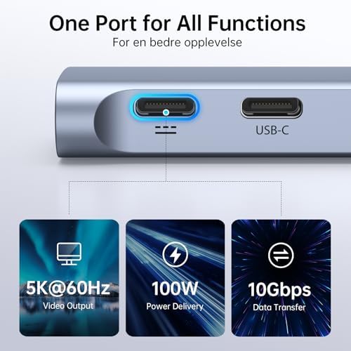 USB C Adapter HDMI Hub for MacBook Air/Pro 2026-2018 Mac Multiport Dongle - Image 5