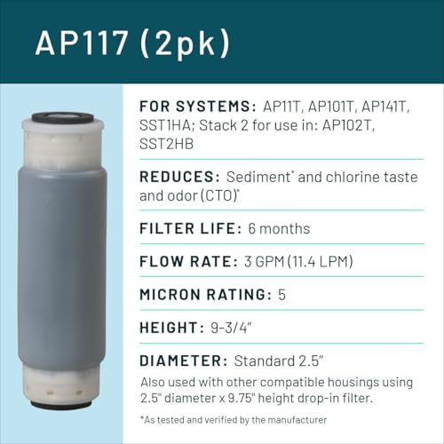 Aqua-Pure AP117 3M Whole House Standard Sump Replacement Water Filter Drop-in Cartridge, 5541731 (2-pack) - Image 2